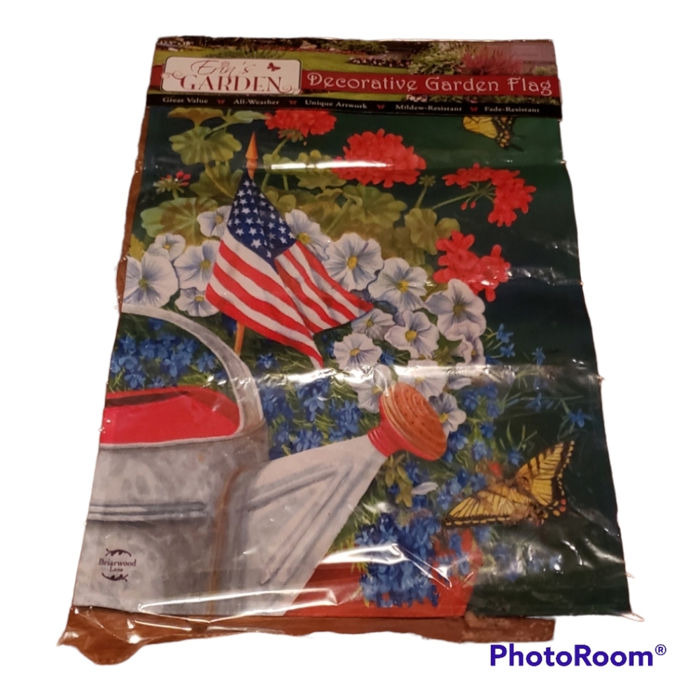 Small Garden Flag floral